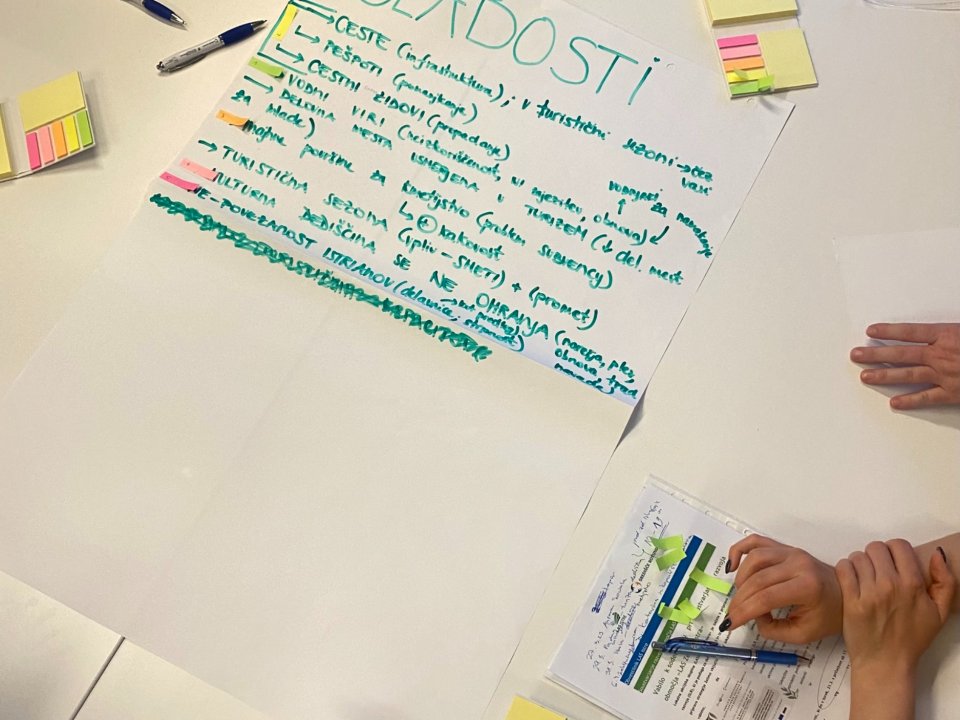 1. delavnica soustvarjanja razvoja na&scaron;ega območja LAS Zelena Istra