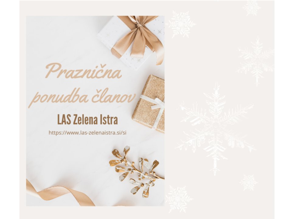 Vpi&scaron;ite se na seznam Praznične ponudbe članov LAS!