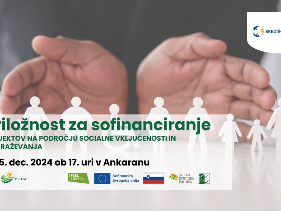 Vabilo na tematsko delavnico: Priložnost za sofinanciranje, Ankaran