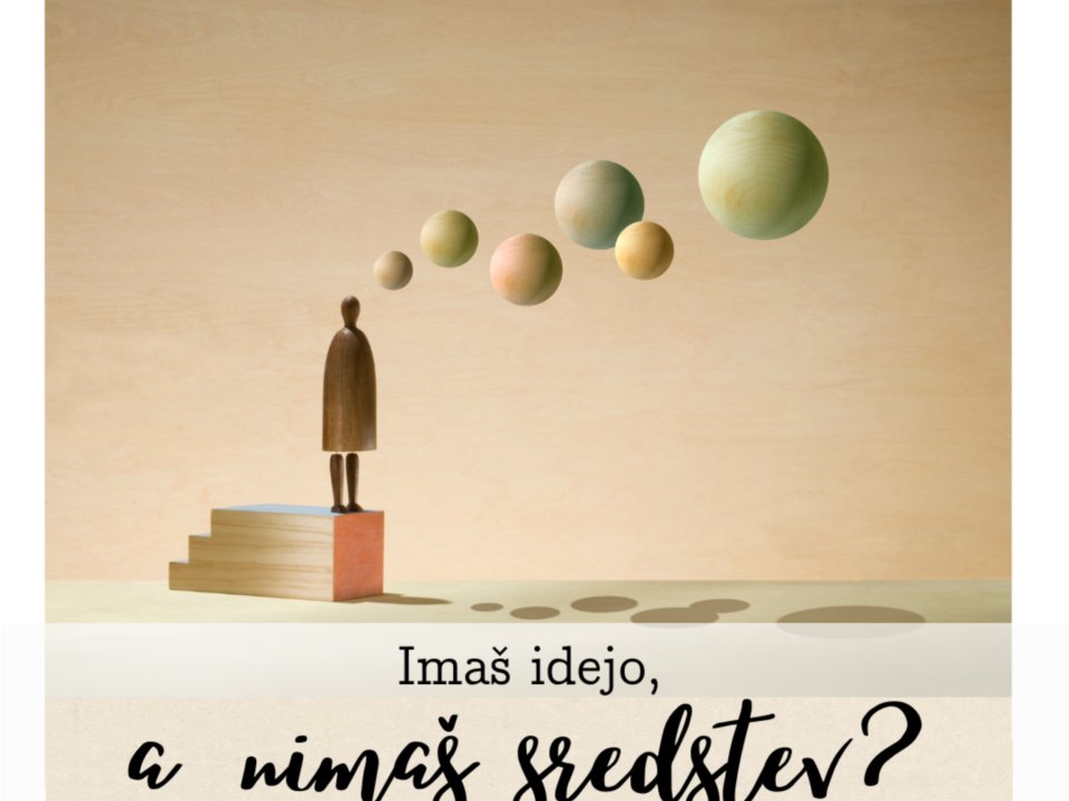 Ima&scaron; idejo, a nima&scaron; sredstev? Bi se prijavil na kak&scaron;en razpis, pa ne ve&scaron;, kje začeti?